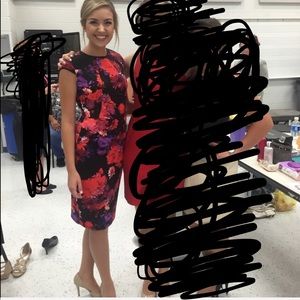 London Style Collection floral pencil dress